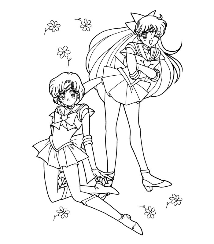 Coloring page: Sailor Moon (Cartoons) #50433 - Free Printable Coloring Pages