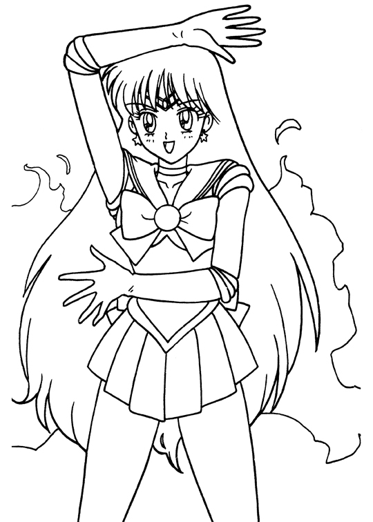 Coloring page: Sailor Moon (Cartoons) #50439 - Free Printable Coloring Pages