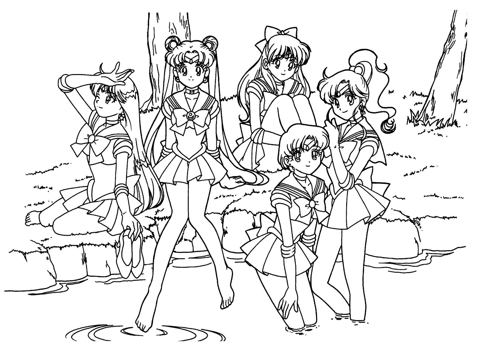 Coloring page: Sailor Moon (Cartoons) #50440 - Free Printable Coloring Pages