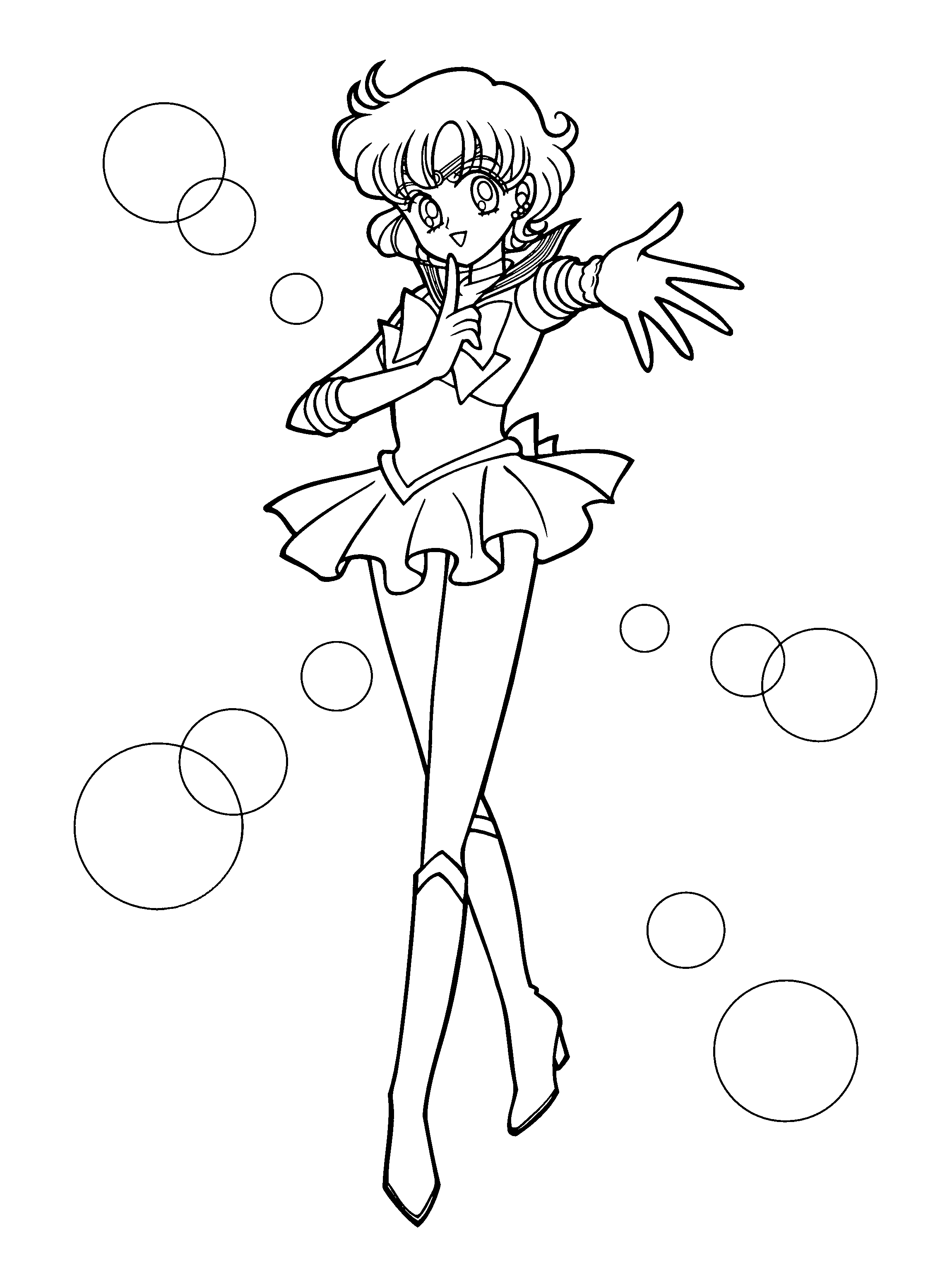 Coloring page: Sailor Moon (Cartoons) #50444 - Free Printable Coloring Pages