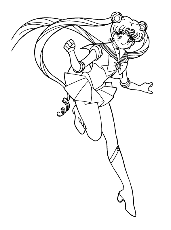 Coloring page: Sailor Moon (Cartoons) #50445 - Free Printable Coloring Pages