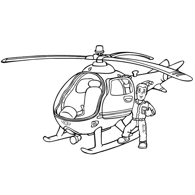 Coloring page: Sam the Fireman (Cartoons) #39810 - Free Printable Coloring Pages