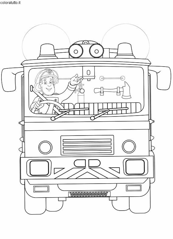 Coloring page: Sam the Fireman (Cartoons) #39862 - Free Printable Coloring Pages