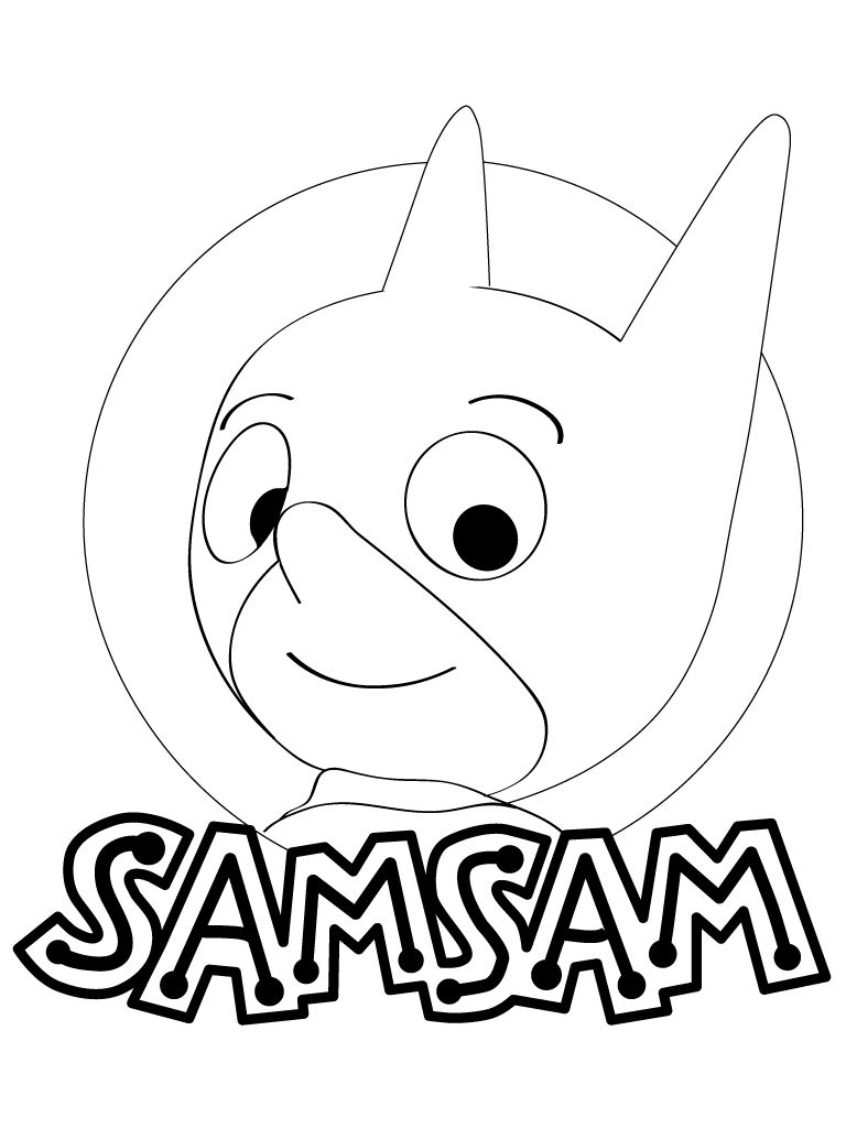Coloring page: SamSam (Cartoons) #39597 - Free Printable Coloring Pages