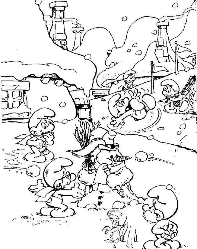 Coloring page: Schtroumpfs (Cartoons) #34580 - Free Printable Coloring Pages