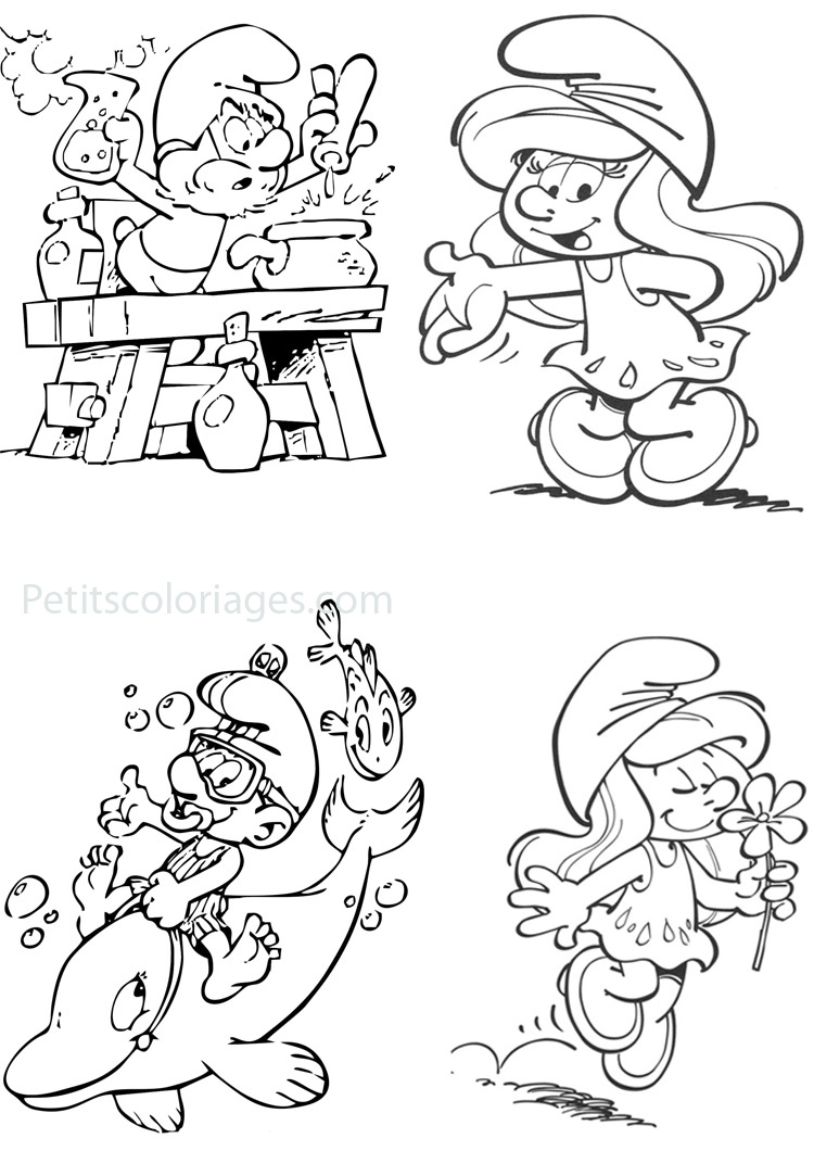 Coloring page: Schtroumpfs (Cartoons) #34652 - Free Printable Coloring Pages