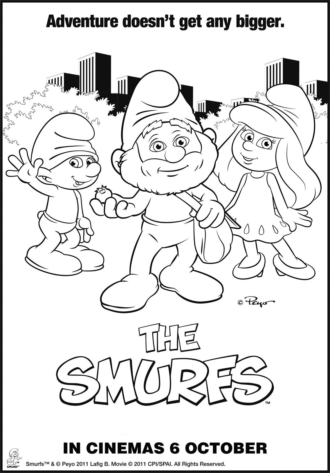 Coloring page: Schtroumpfs (Cartoons) #34668 - Free Printable Coloring Pages