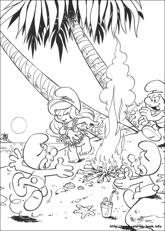 Coloring page: Schtroumpfs (Cartoons) #34679 - Free Printable Coloring Pages