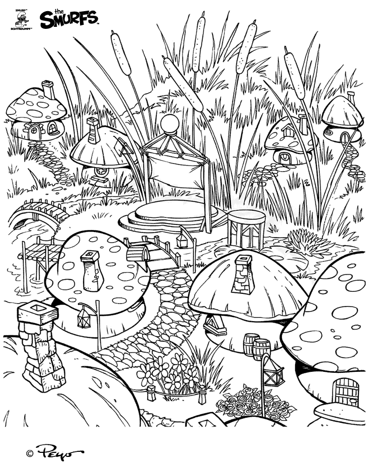Coloring page: Schtroumpfs (Cartoons) #34726 - Free Printable Coloring Pages