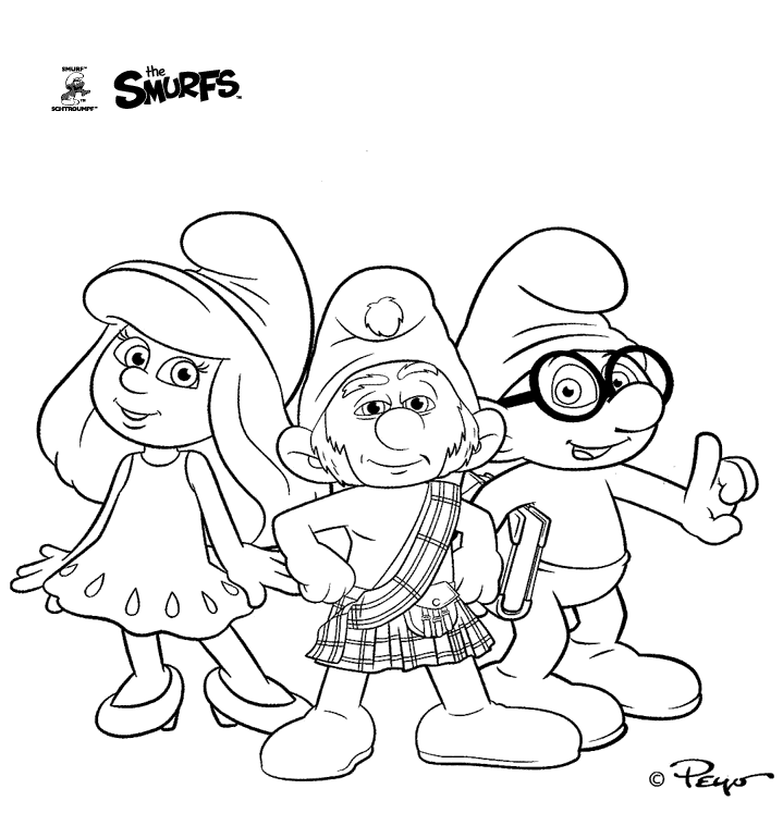 Coloring page: Schtroumpfs (Cartoons) #34727 - Free Printable Coloring Pages