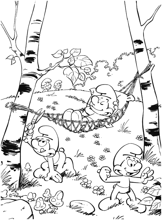 Coloring page: Schtroumpfs (Cartoons) #34778 - Free Printable Coloring Pages