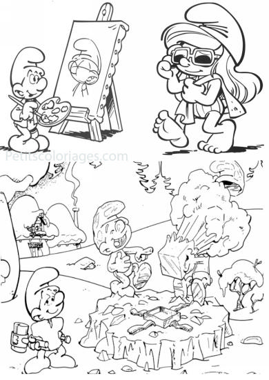 Coloring page: Schtroumpfs (Cartoons) #34781 - Free Printable Coloring Pages