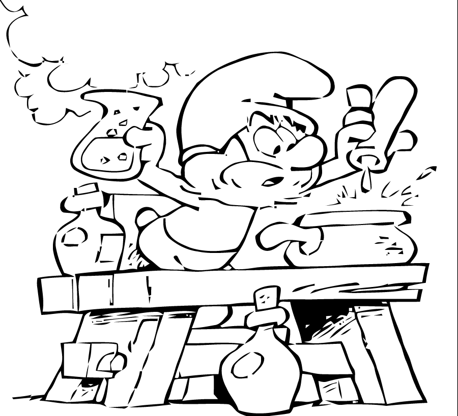 Coloring page: Schtroumpfs (Cartoons) #34785 - Free Printable Coloring Pages