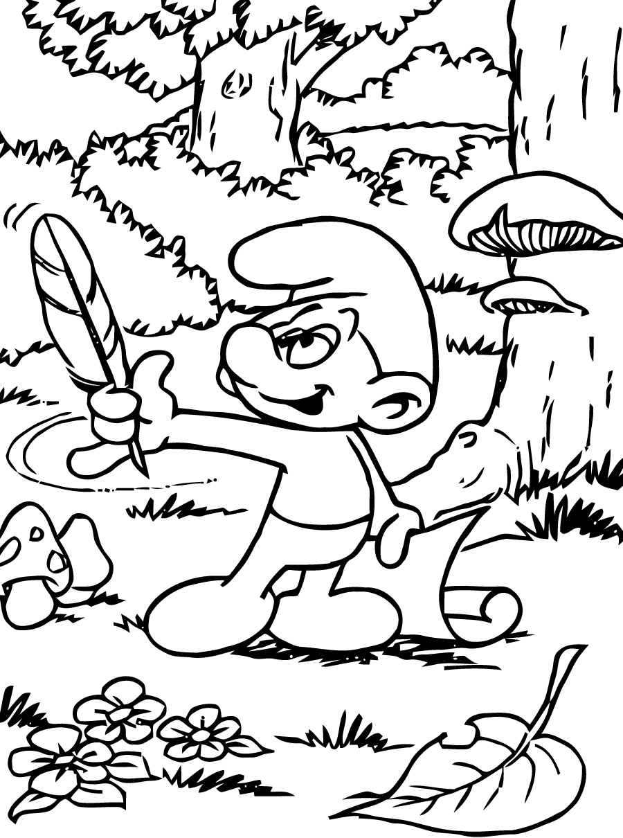 Coloring page: Schtroumpfs (Cartoons) #34788 - Free Printable Coloring Pages