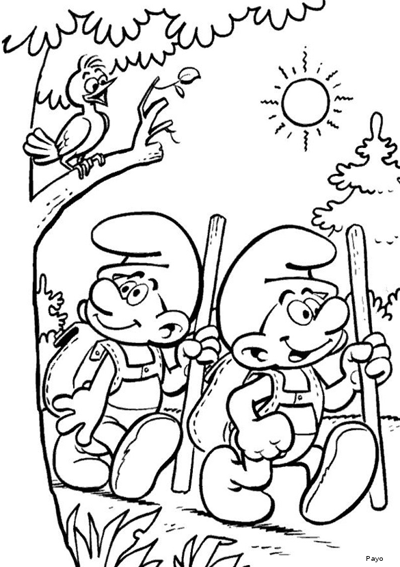 Coloring page: Schtroumpfs (Cartoons) #34848 - Free Printable Coloring Pages