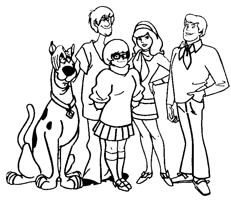 Coloring page: Scooby doo (Cartoons) #31319 - Free Printable Coloring Pages