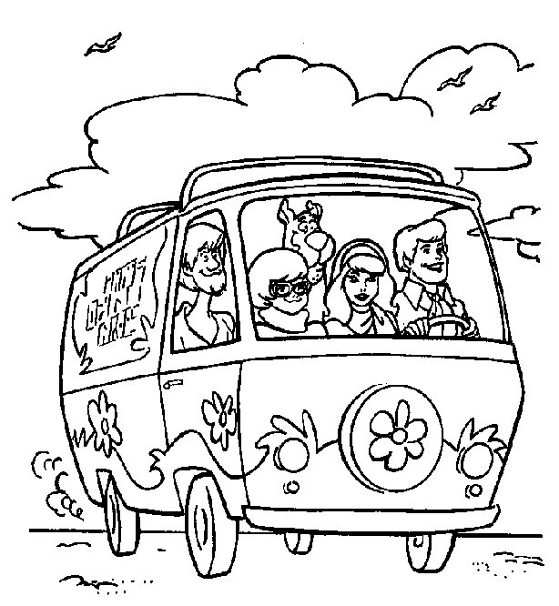 Coloring page: Scooby doo (Cartoons) #31326 - Free Printable Coloring Pages