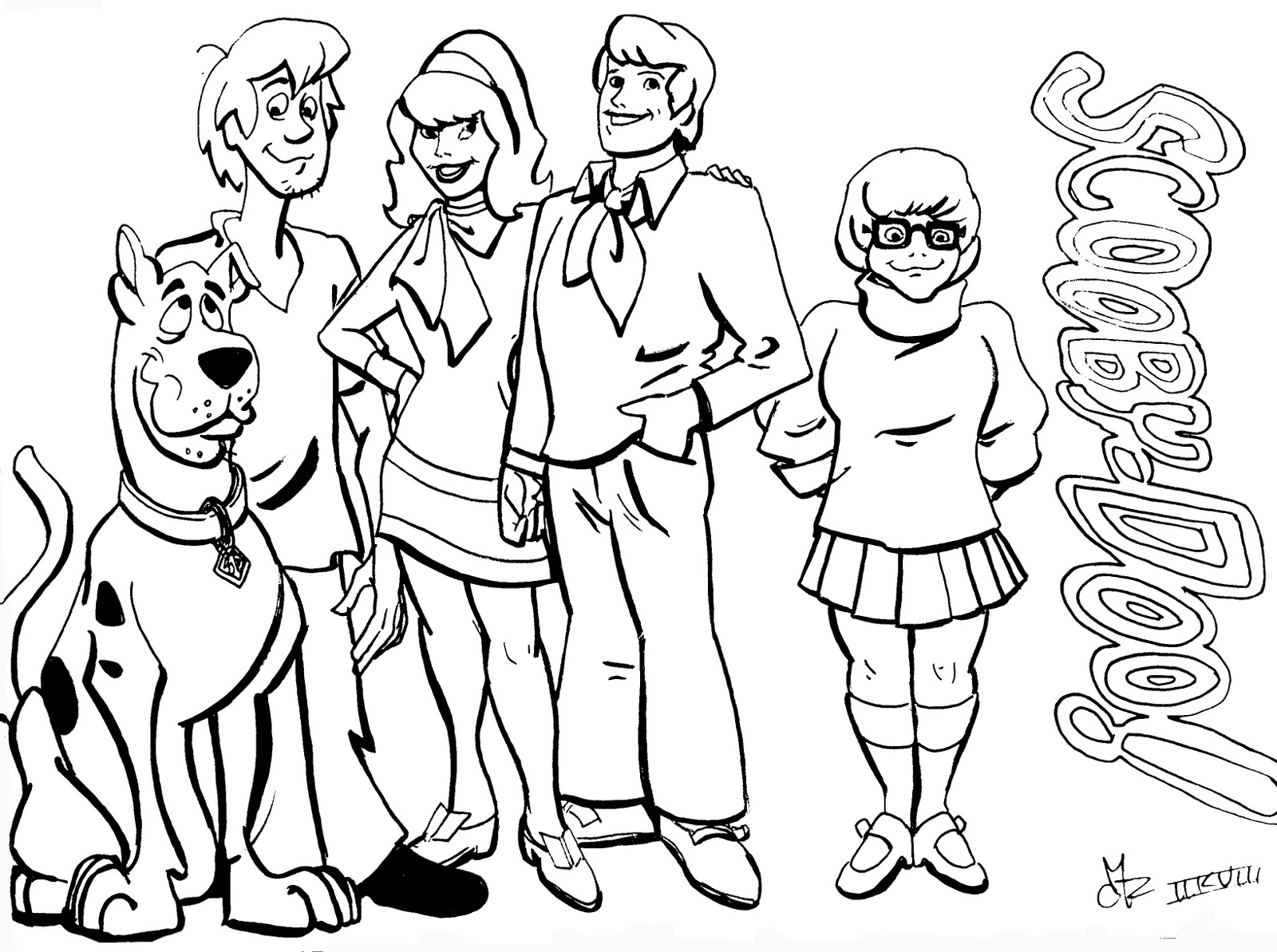 Coloring page: Scooby doo (Cartoons) #31333 - Free Printable Coloring Pages