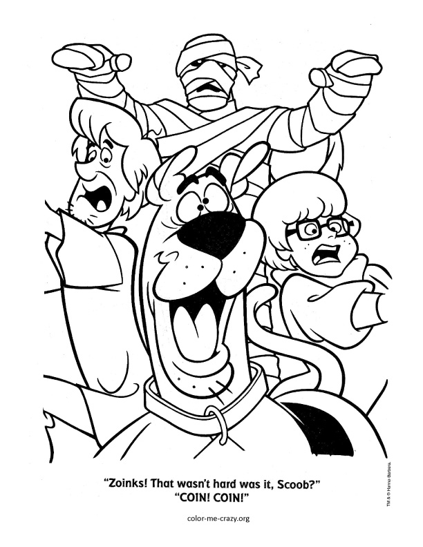 Coloring page: Scooby doo (Cartoons) #31337 - Free Printable Coloring Pages