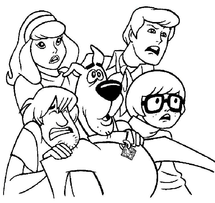 Coloring page: Scooby doo (Cartoons) #31343 - Free Printable Coloring Pages