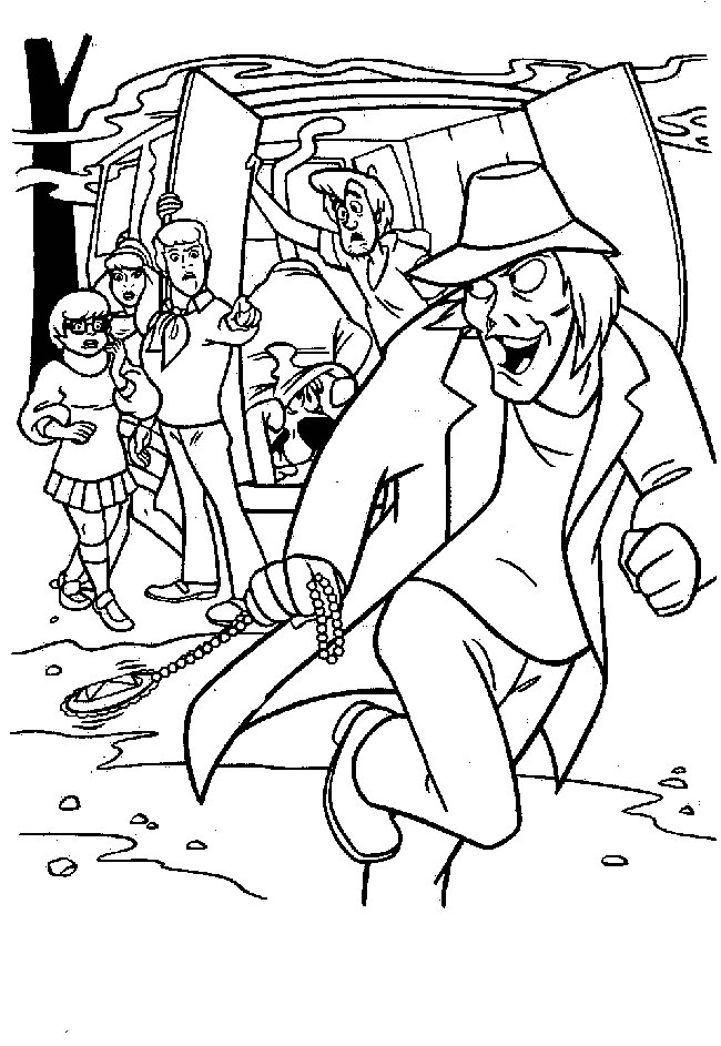 Coloring page: Scooby doo (Cartoons) #31348 - Free Printable Coloring Pages
