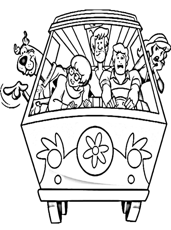 Drawing Scooby doo 31349 (Cartoons) Printable coloring pages