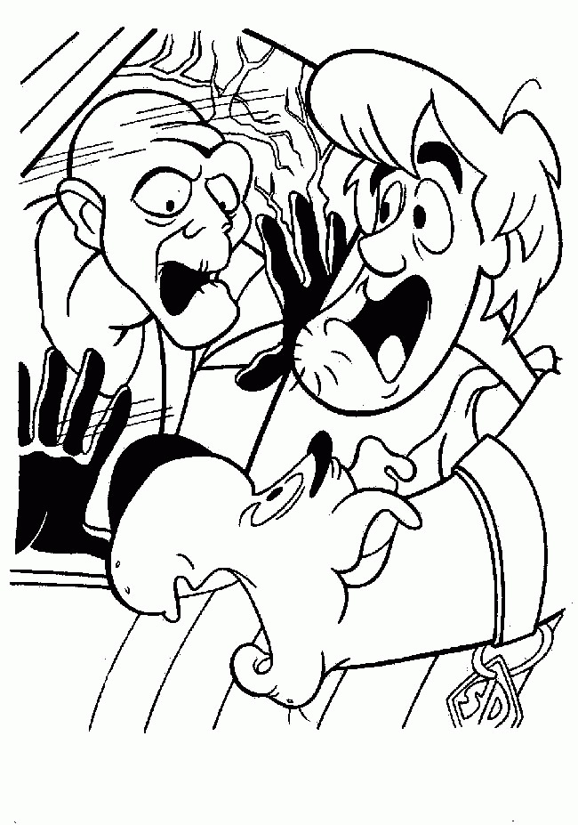 Coloring page: Scooby doo (Cartoons) #31350 - Free Printable Coloring Pages