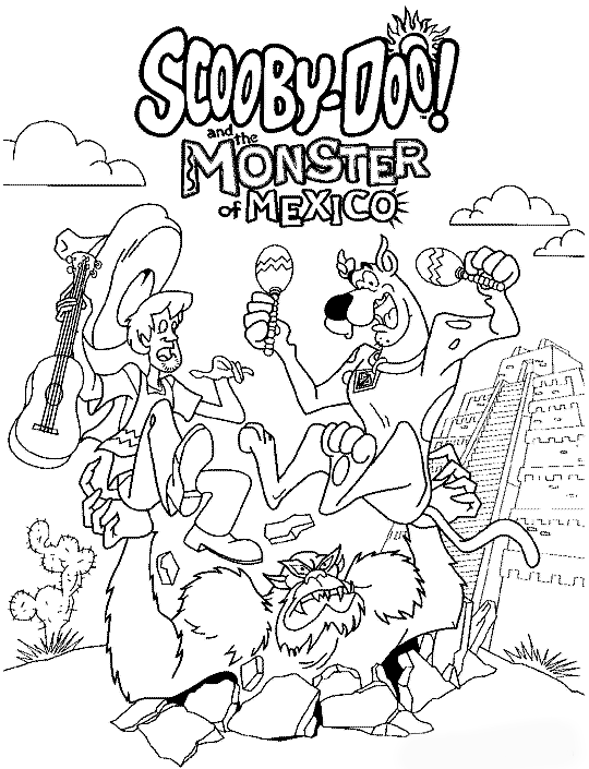 Coloring page: Scooby doo (Cartoons) #31359 - Free Printable Coloring Pages
