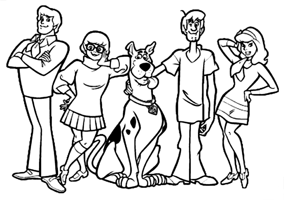 Coloring page: Scooby doo (Cartoons) #31373 - Free Printable Coloring Pages