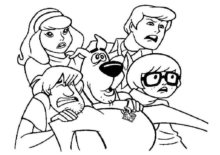 Coloring page: Scooby doo (Cartoons) #31376 - Free Printable Coloring Pages