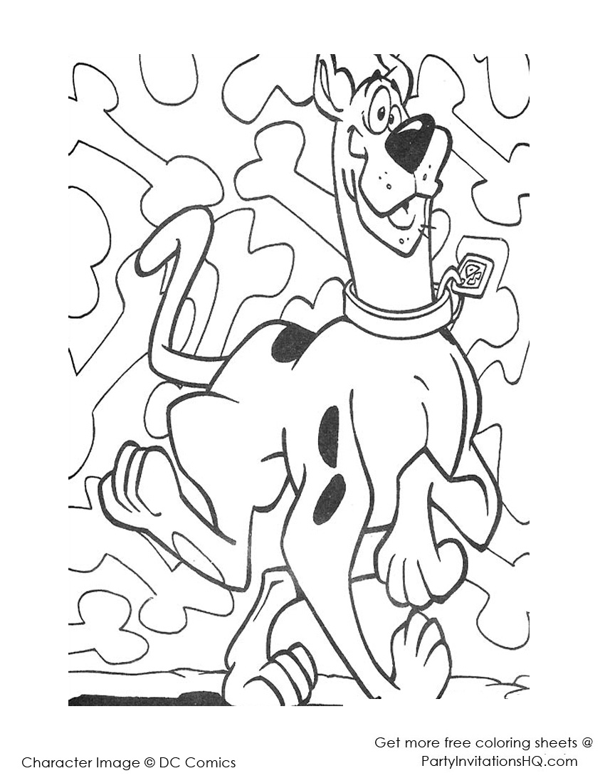 Coloring page: Scooby doo (Cartoons) #31380 - Free Printable Coloring Pages
