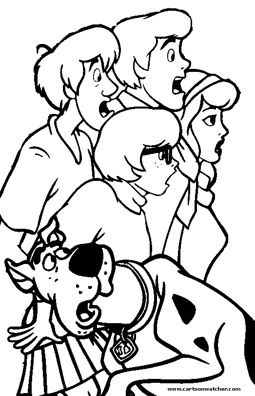 Coloring page: Scooby doo (Cartoons) #31392 - Free Printable Coloring Pages