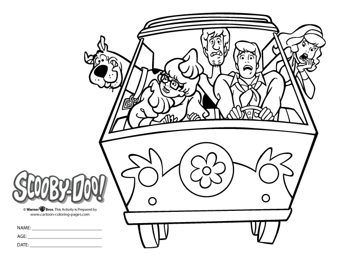 Coloring page: Scooby doo (Cartoons) #31409 - Free Printable Coloring Pages