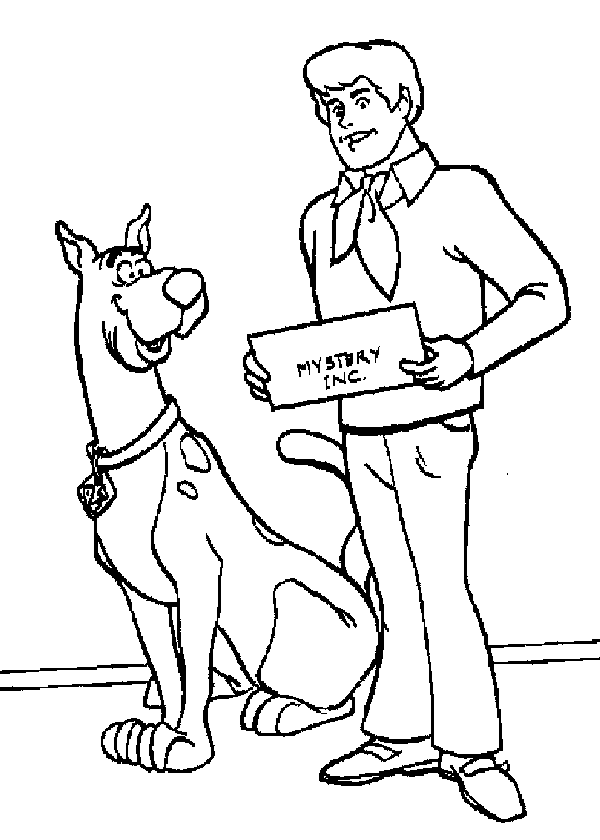 Coloring page: Scooby doo (Cartoons) #31412 - Free Printable Coloring Pages