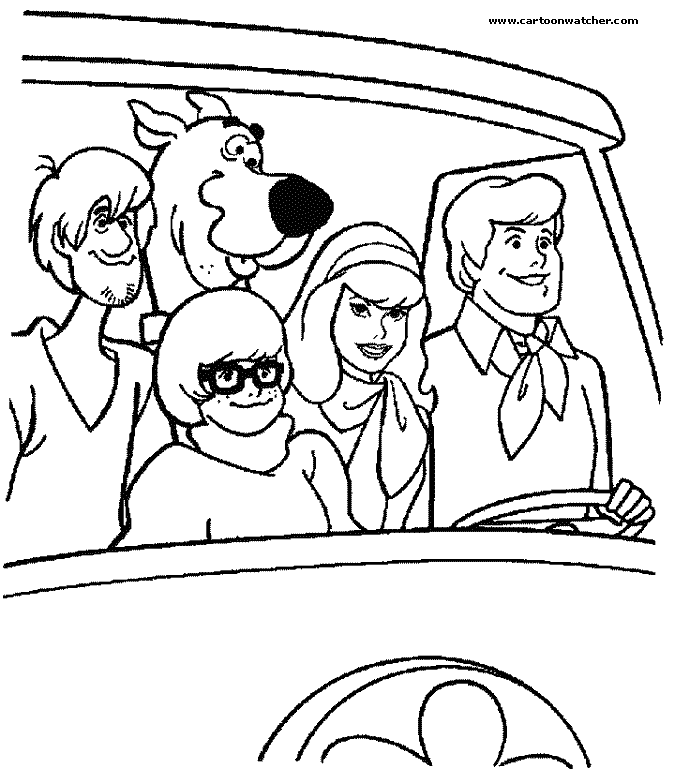 Coloring page: Scooby doo (Cartoons) #31450 - Free Printable Coloring Pages