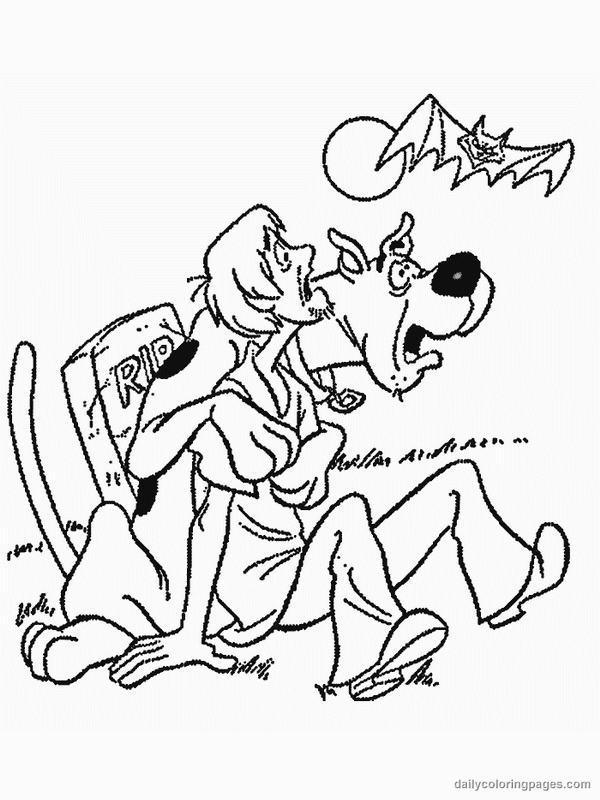 Coloring page: Scooby doo (Cartoons) #31474 - Free Printable Coloring Pages