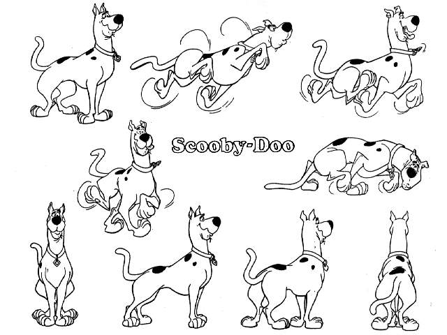 Coloring page: Scooby doo (Cartoons) #31483 - Free Printable Coloring Pages