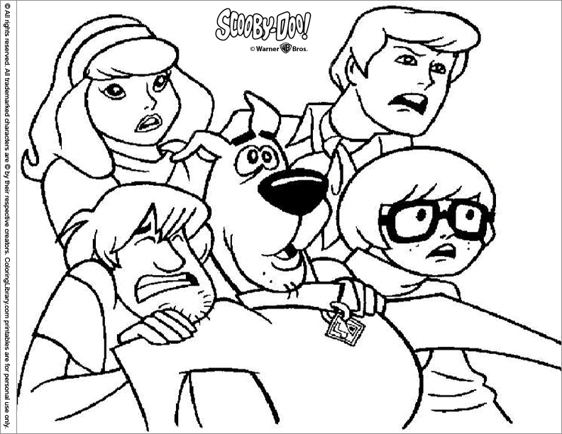 Coloring page: Scooby doo (Cartoons) #31496 - Free Printable Coloring Pages