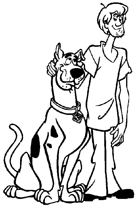 Coloring page: Scooby doo (Cartoons) #31504 - Free Printable Coloring Pages