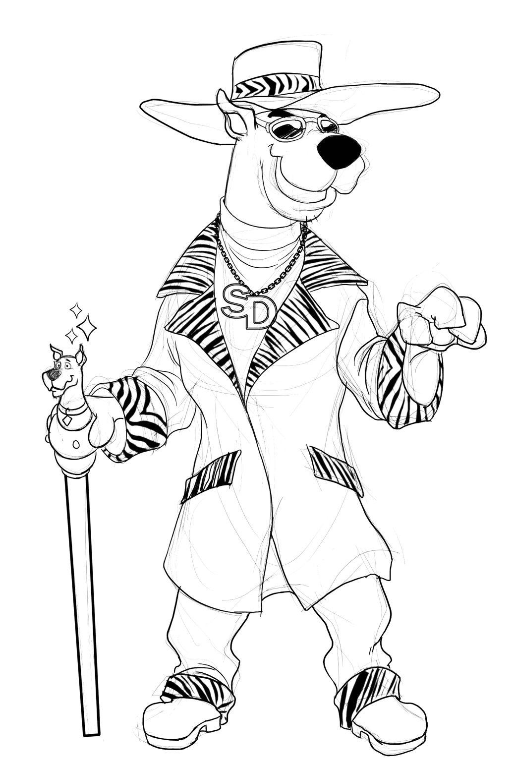 Coloring page: Scooby doo (Cartoons) #31510 - Free Printable Coloring Pages