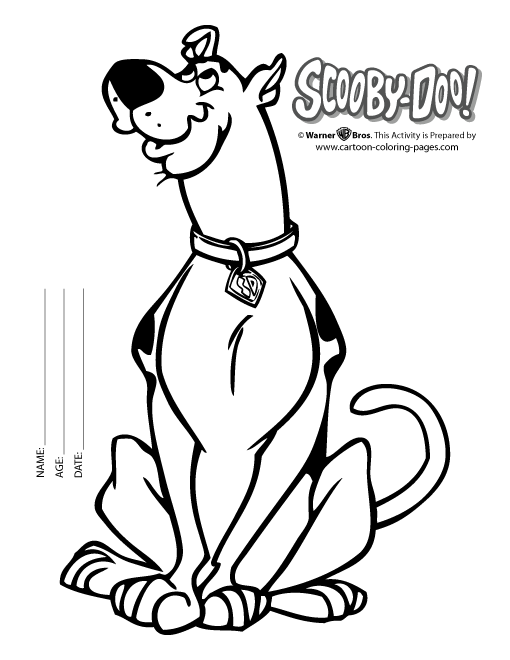 Coloring page: Scooby doo (Cartoons) #31511 - Free Printable Coloring Pages