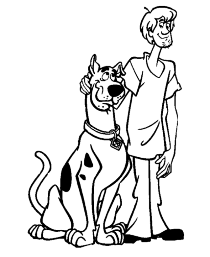 Coloring page: Scooby doo (Cartoons) #31512 - Free Printable Coloring Pages