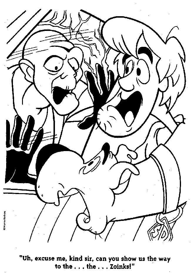 Coloring page: Scooby doo (Cartoons) #31515 - Free Printable Coloring Pages