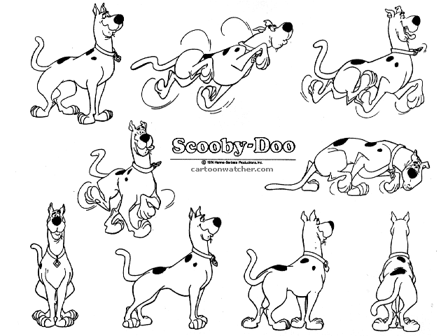 Coloring page: Scooby doo (Cartoons) #31517 - Free Printable Coloring Pages