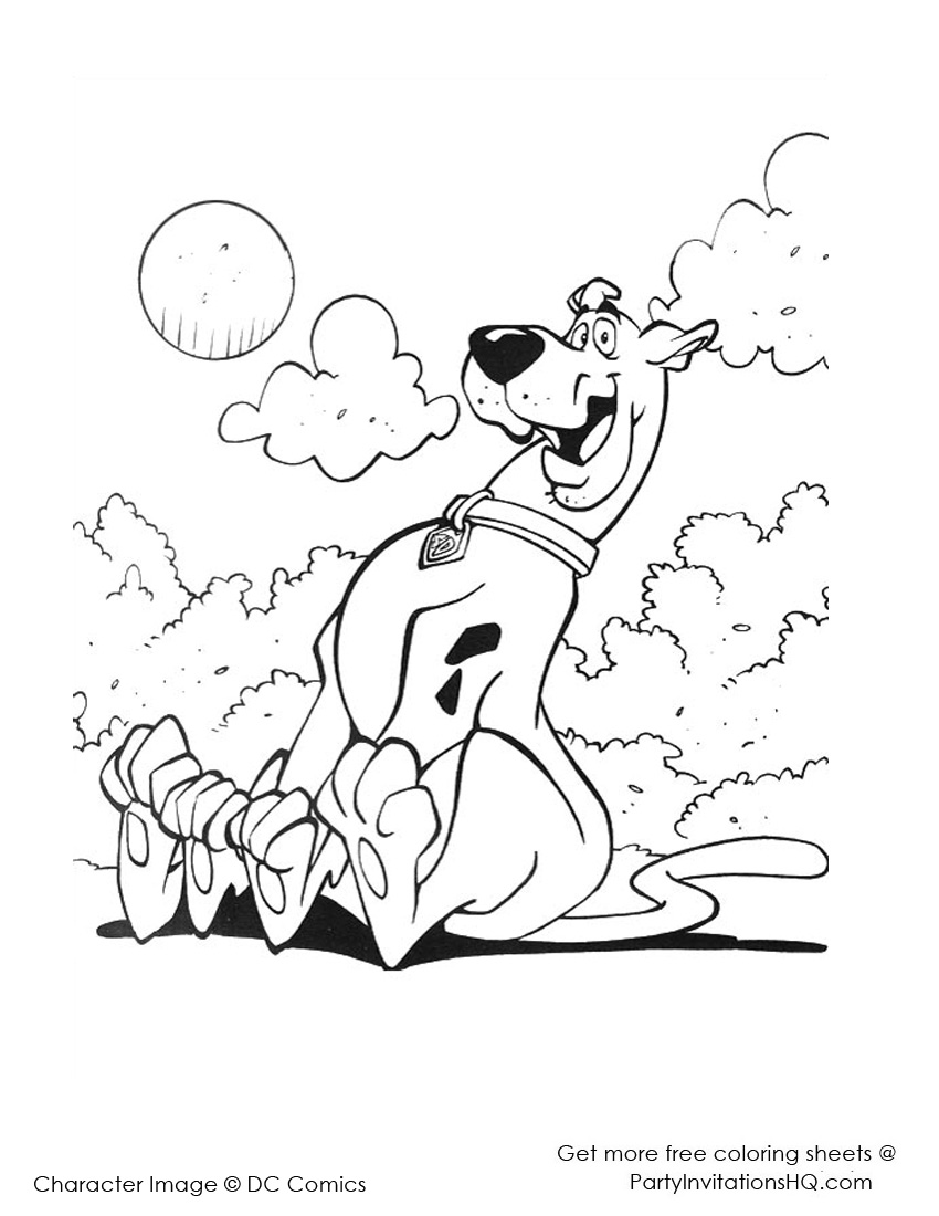 Coloring page: Scooby doo (Cartoons) #31555 - Free Printable Coloring Pages
