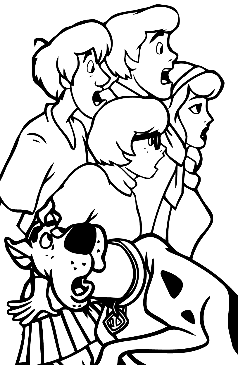 Coloring page: Scooby doo (Cartoons) #31560 - Free Printable Coloring Pages
