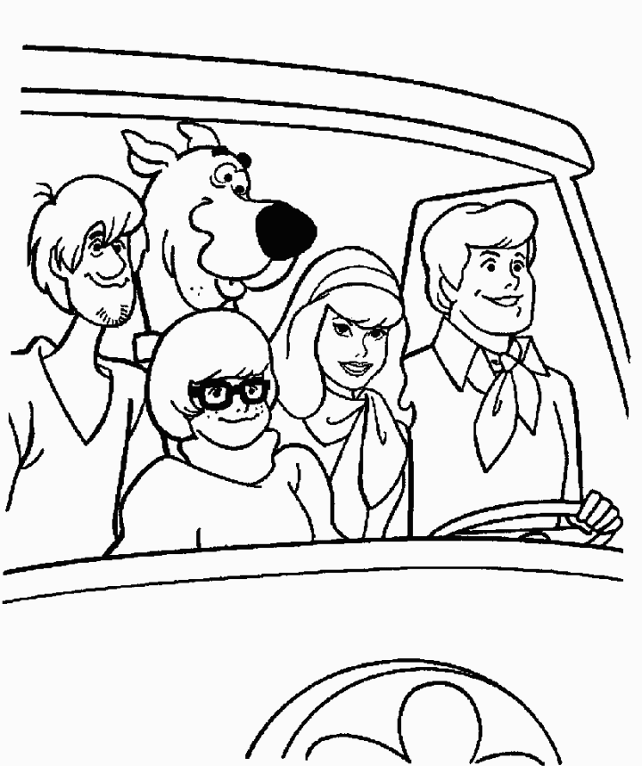 Coloring page: Scooby doo (Cartoons) #31578 - Free Printable Coloring Pages