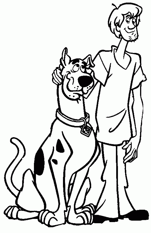 Coloring page: Scooby doo (Cartoons) #31631 - Free Printable Coloring Pages