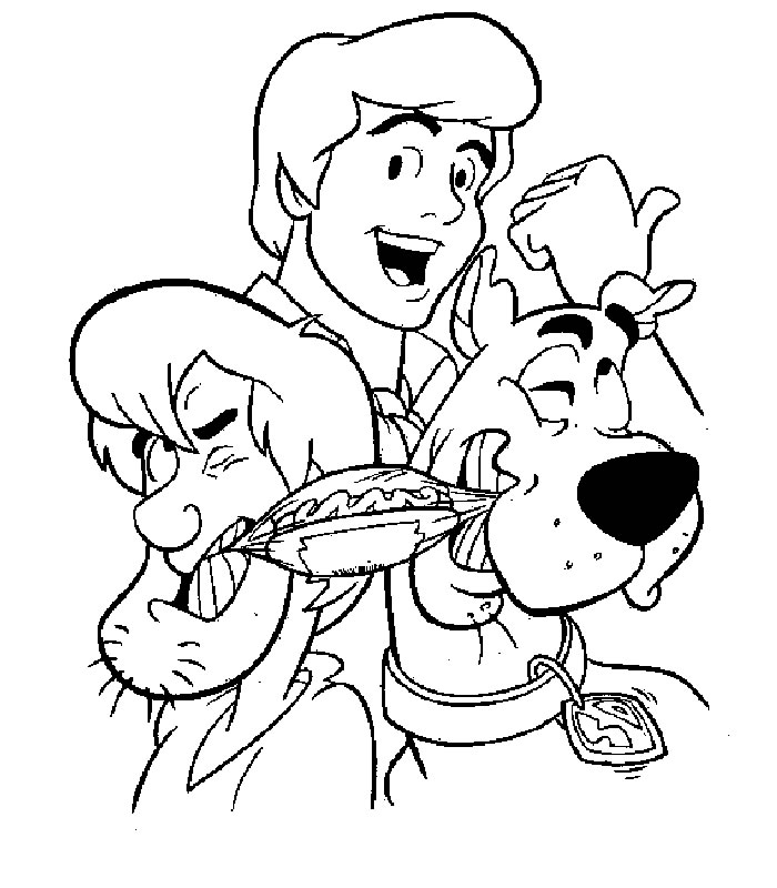 Coloring page: Scooby doo (Cartoons) #31636 - Free Printable Coloring Pages