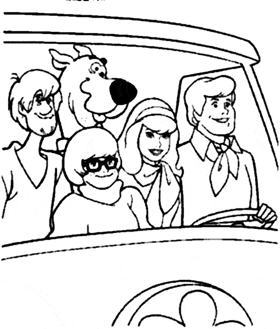 Coloring page: Scooby doo (Cartoons) #31651 - Free Printable Coloring Pages